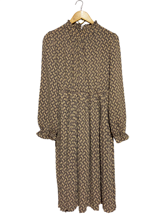 SHEIN |M| BUST 19| B48| GEOMETRIC CHAIN LINK HIGH-NECK MIDI DRESS