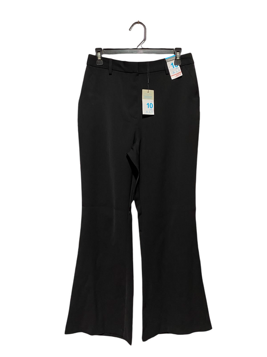 PRIMARK |L| WAIST 29| B48| BLACK HIGH-RISED FLARED TAILORED TROUSERS