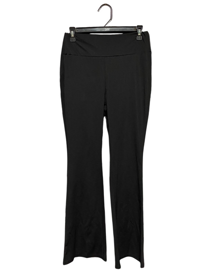 |M| WAIST 27| B48| CLASSIC BLACK HIGH-RISE FLARED YOGA PANTS TROUSERS