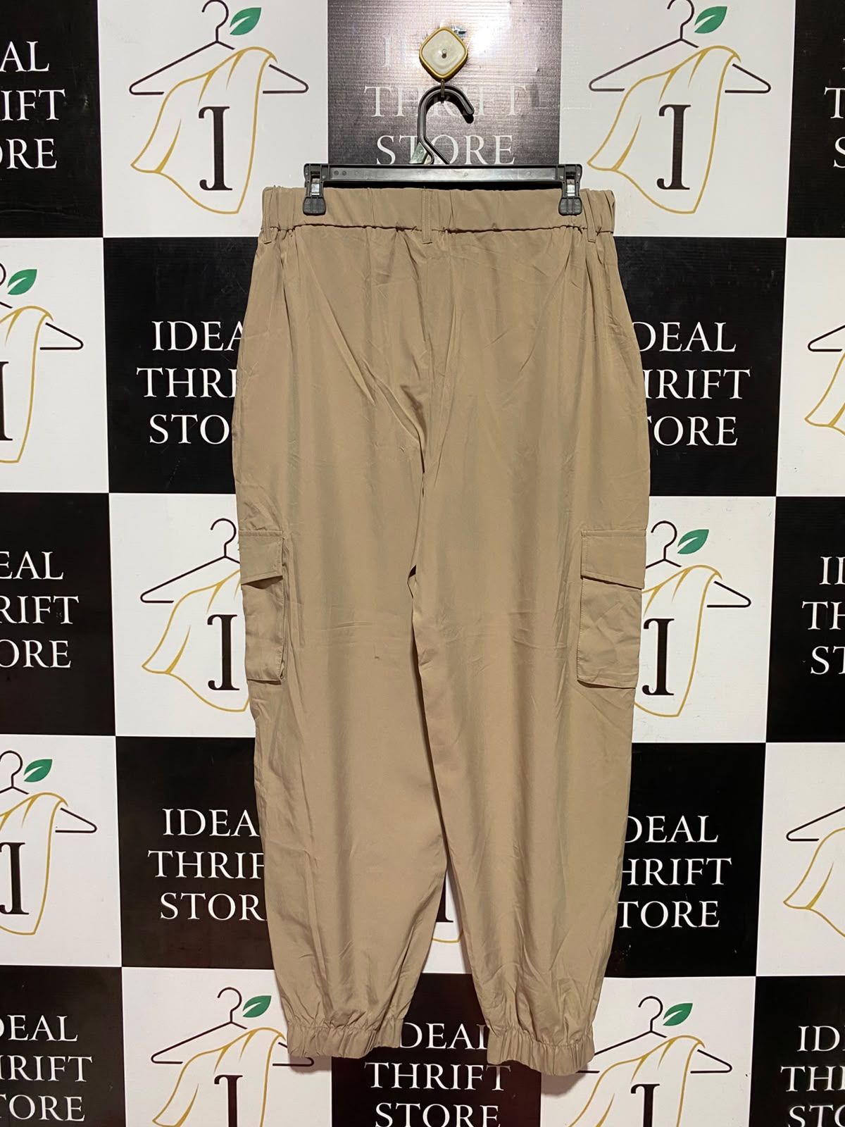 CRANE |M| WAIST 30| B48| UTILITY KHAKI CARGO JOGGER PANTS WITH ELASTIC CUFFS