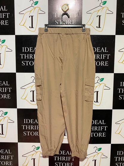 CRANE |M| WAIST 30| B48| UTILITY KHAKI CARGO JOGGER PANTS WITH ELASTIC CUFFS
