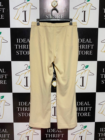 VCOCCA |L| WAIST 30| B48| CLASSIC CREAM STRAIGHT-LEG TAILORED TROUSERS