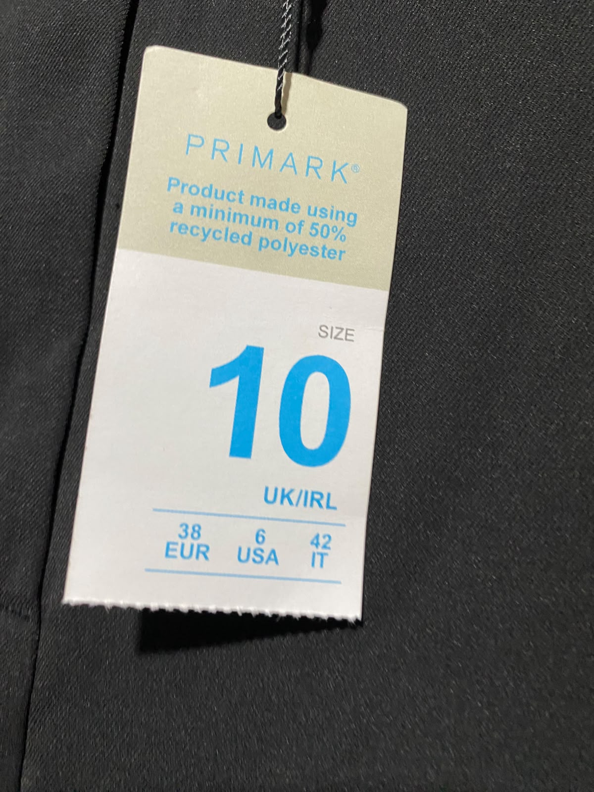 PRIMARK |L| WAIST 29| B48| BLACK HIGH-RISED FLARED TAILORED TROUSERS