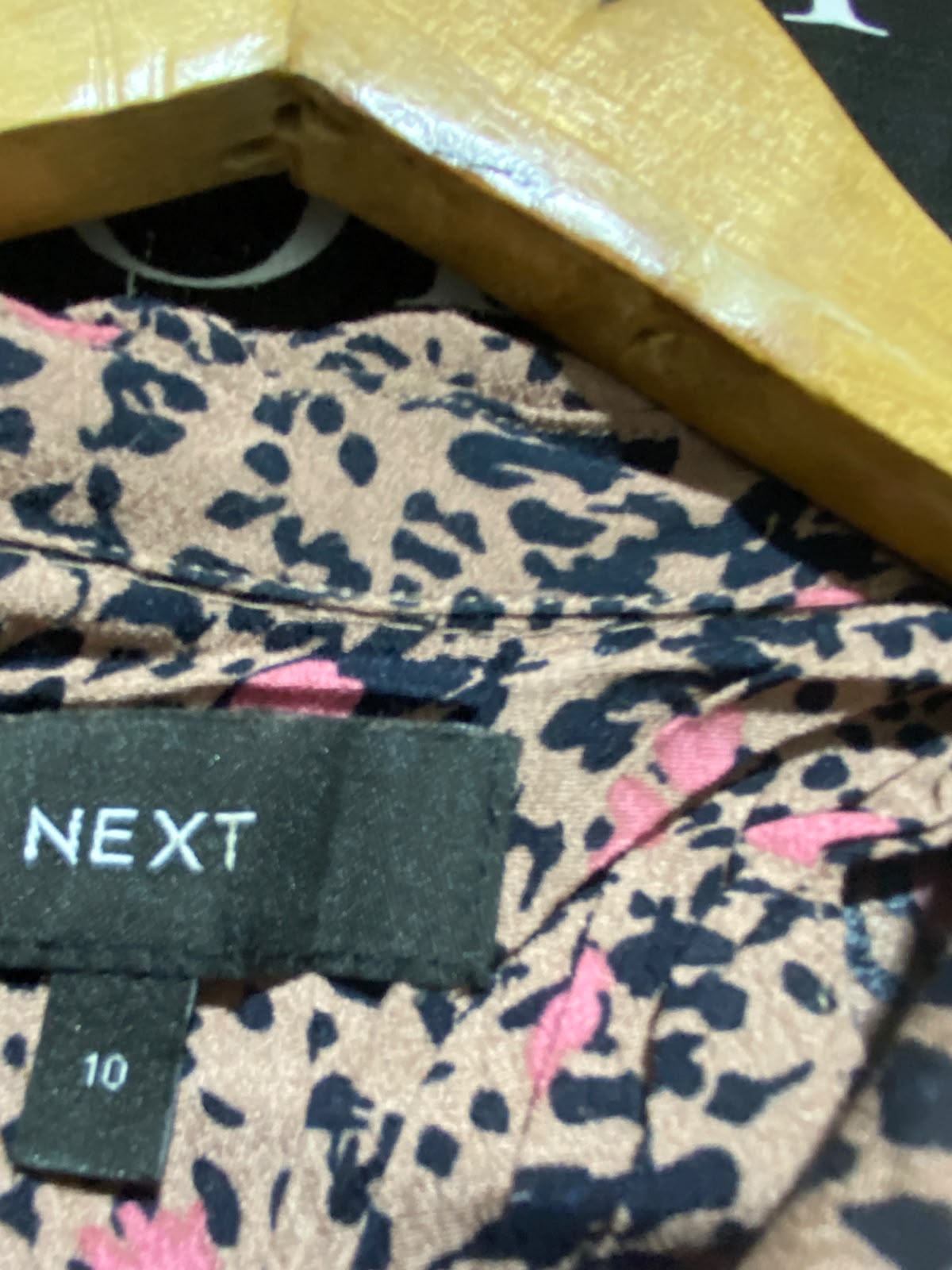 NEXT |M| BUST 18| B48| ABSTRACT FLORAL DRAWSTRING MIDI SHIRT DRESS