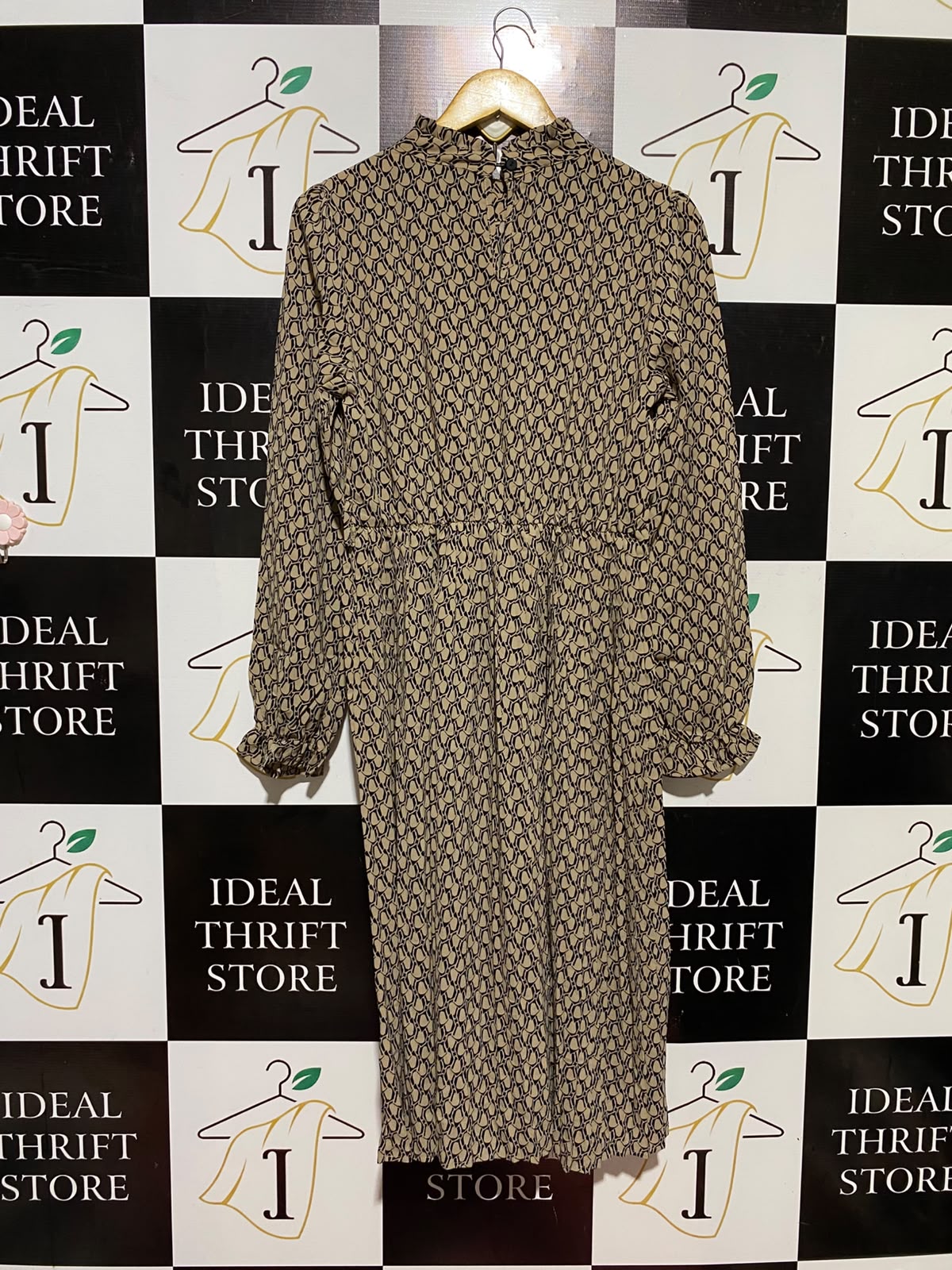 SHEIN |M| BUST 19| B48| GEOMETRIC CHAIN LINK HIGH-NECK MIDI DRESS