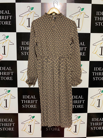 SHEIN |M| BUST 19| B48| GEOMETRIC CHAIN LINK HIGH-NECK MIDI DRESS