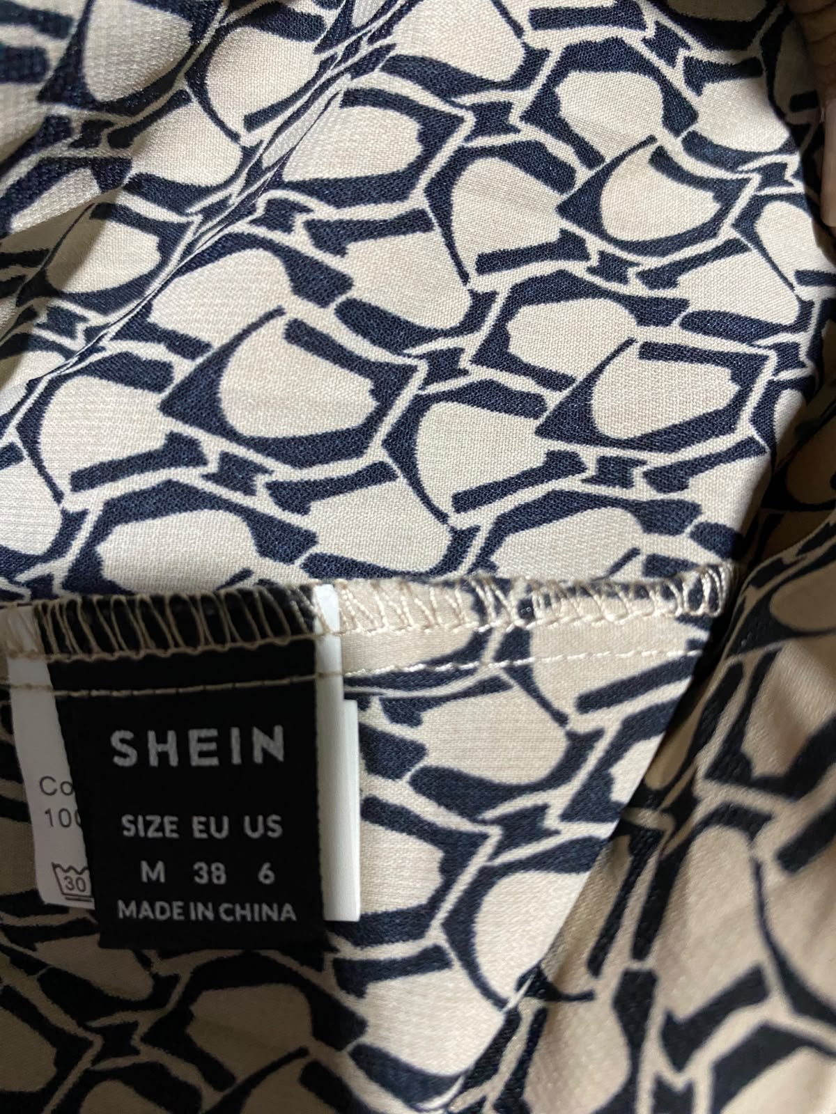 SHEIN |M| BUST 19| B48| GEOMETRIC CHAIN LINK HIGH-NECK MIDI DRESS