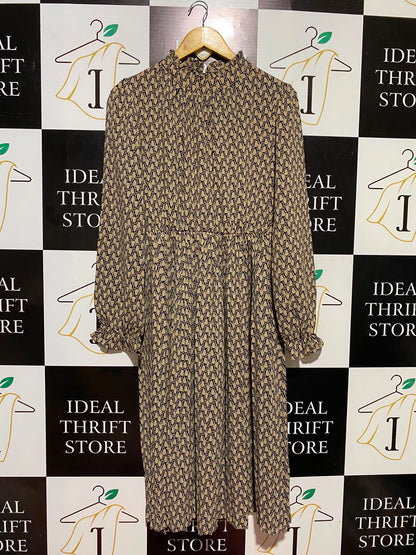 SHEIN |M| BUST 19| B48| GEOMETRIC CHAIN LINK HIGH-NECK MIDI DRESS