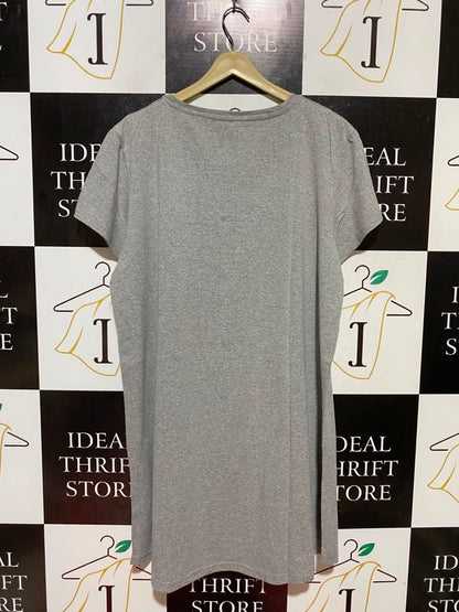 LOVE TO LOUNGE |XL| BUST 23| B47| GREY SLOGAN NIGHT DRESS