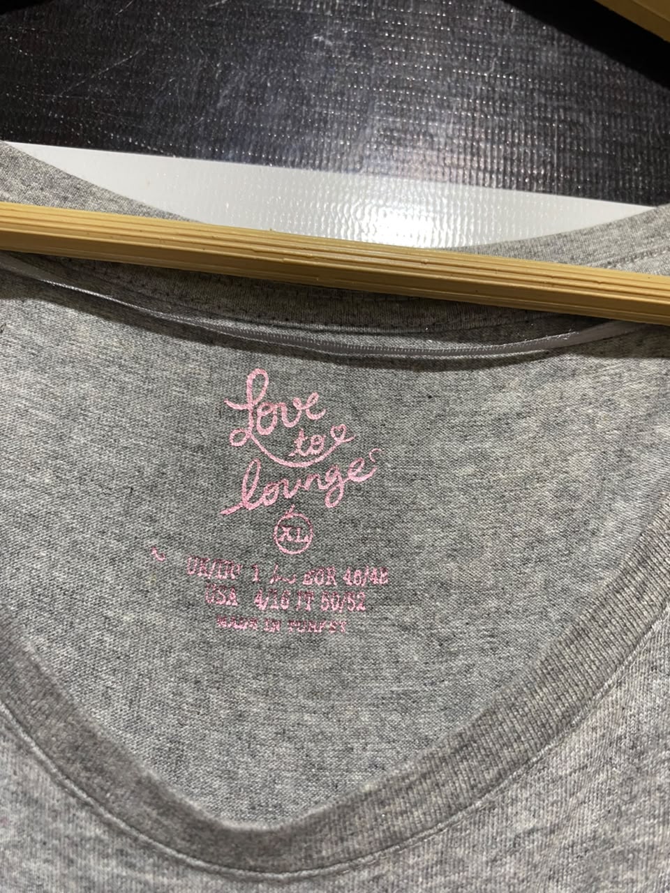 LOVE TO LOUNGE |XL| BUST 23| B47| GREY SLOGAN NIGHT DRESS