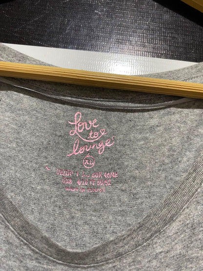 LOVE TO LOUNGE |XL| BUST 23| B47| GREY SLOGAN NIGHT DRESS