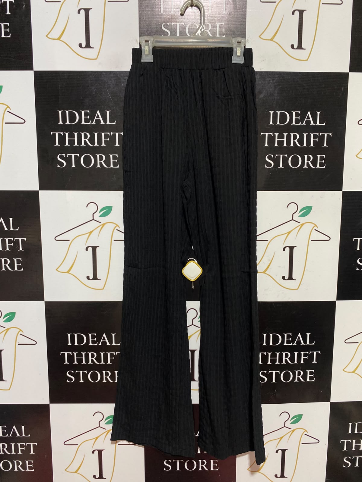 SHEIN |XS| WAIST 22| B47| HIGH-WAISTED ELASTIC BAND VERTICAL STRIPE LOUNGE TROUSERS
