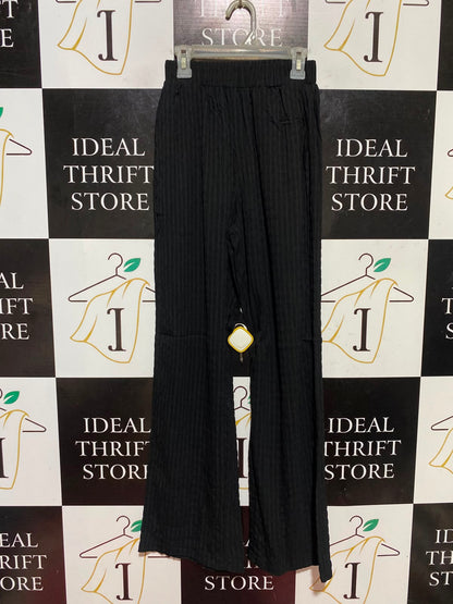 SHEIN |XS| WAIST 22| B47| HIGH-WAISTED ELASTIC BAND VERTICAL STRIPE LOUNGE TROUSERS