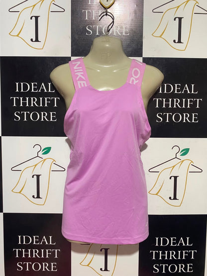 NIKE |XS| BUST 15| B47| PINK LOGO STRAP DRY-FIT TRAINING VEST