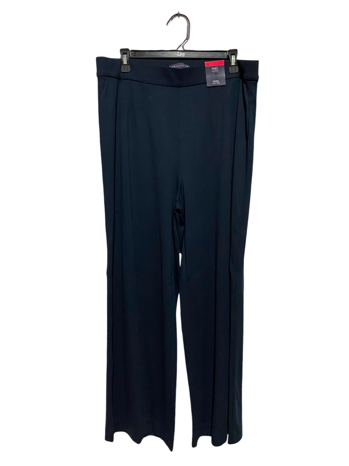 M&S |XL| WAIST 34| B49| HIGH RISE BLACK CLASSIC SMART TROUSERS