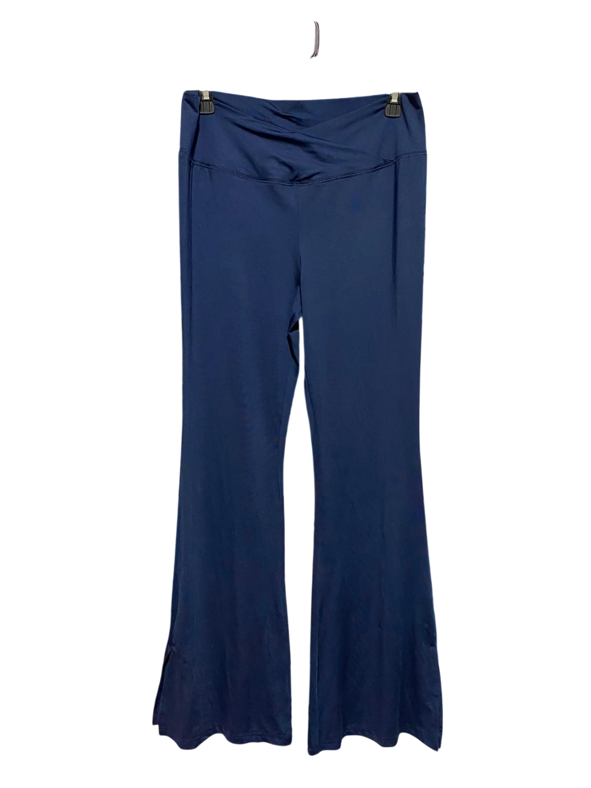 SHEIN |L| WAIST 31| B49| NAVY BLUE CROSSOVER FLARE LEGGINGS
