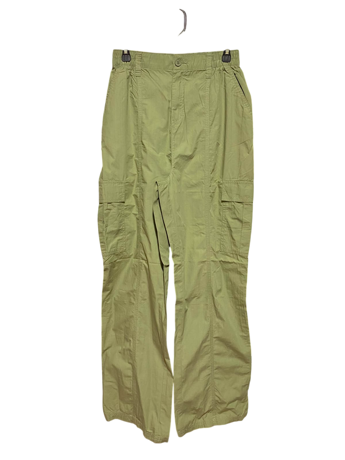 PRIMARK CARES |S| WAIST 26| B49| SAGE GREEN WIDE LEG CARGO PANTS