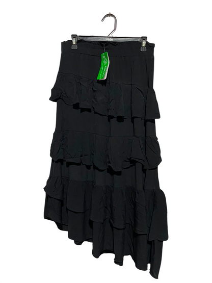 ECO VERO |M| WAIST 28| B49| HIGH WASTED ASYMMETRIC BOHO LONG SKIRT