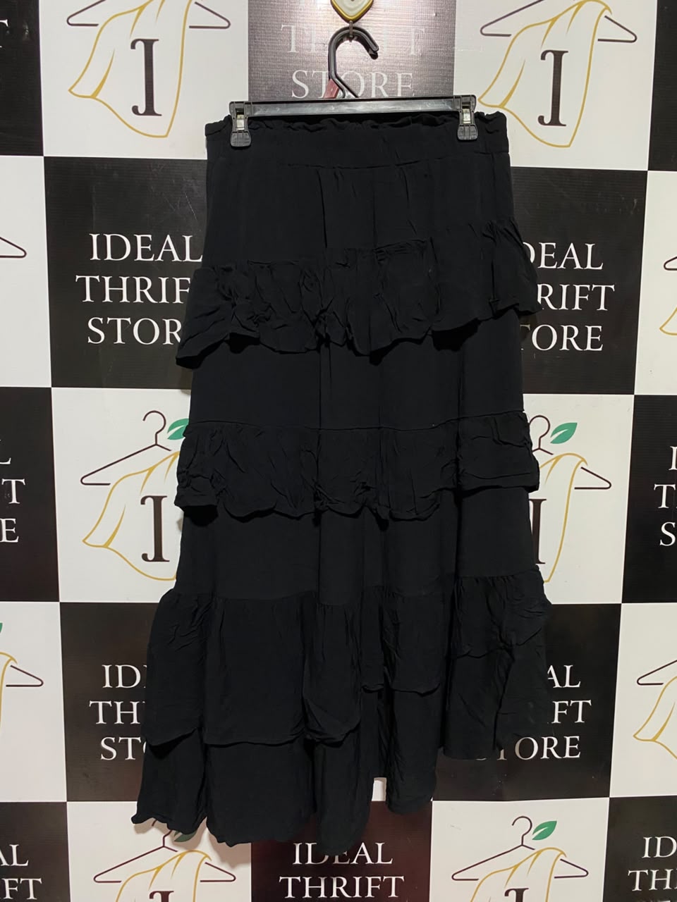 ECO VERO |M| WAIST 28| B49| HIGH WASTED ASYMMETRIC BOHO LONG SKIRT