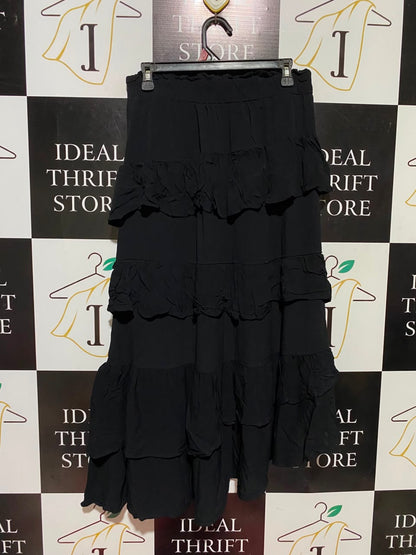 ECO VERO |M| WAIST 28| B49| HIGH WASTED ASYMMETRIC BOHO LONG SKIRT