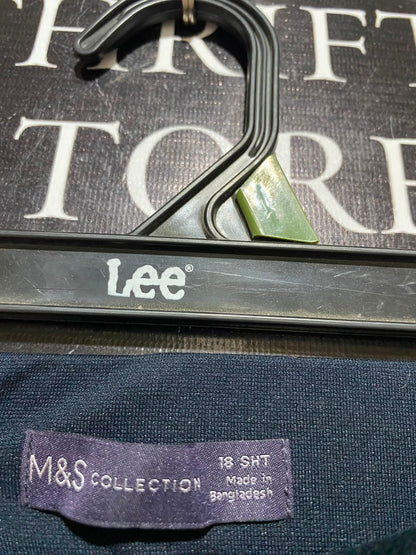 M&S |XXL| WAIST 36| B49| HIGH RISE BLACK CLASSIC SMART TROUSERS