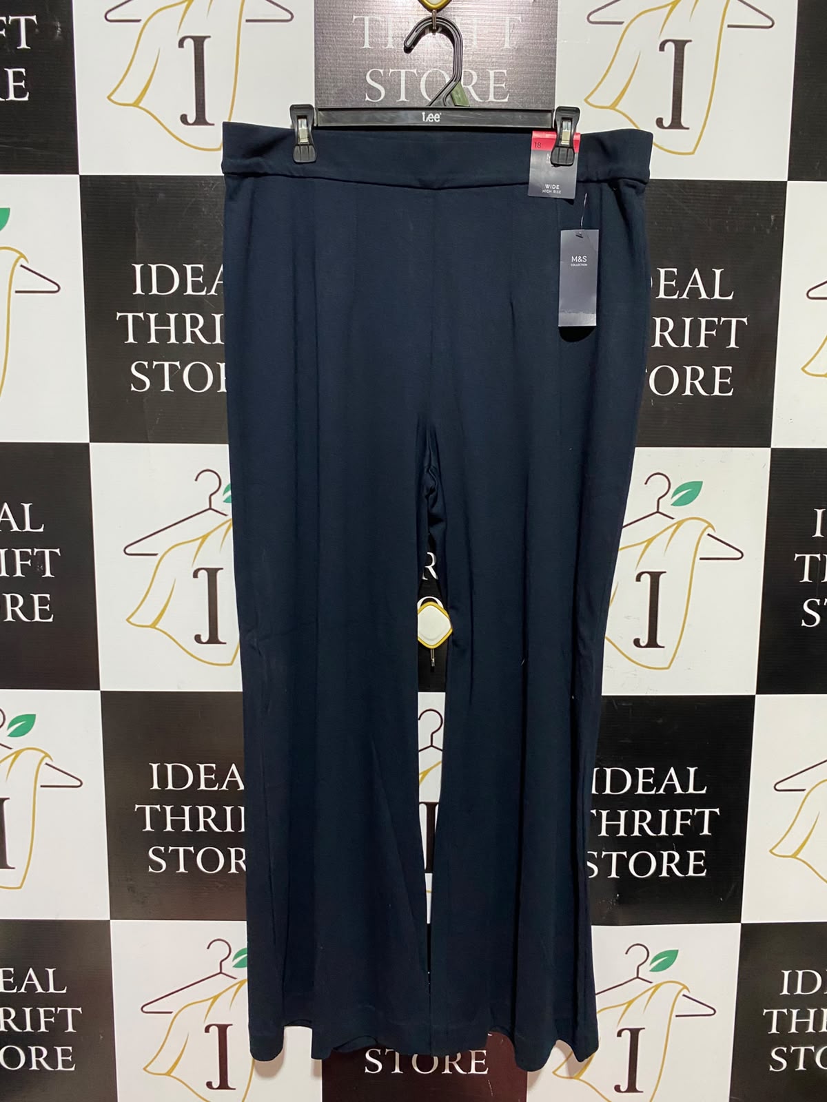 M&S |XXL| WAIST 36| B49| HIGH RISE BLACK CLASSIC SMART TROUSERS