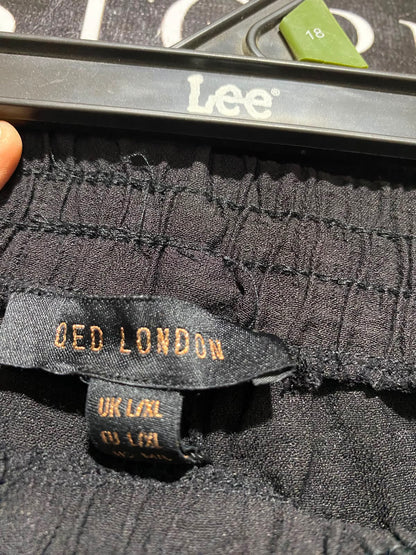 OED LONDON |M| WAIST 28| B49| HIGH WAISTED DRAWSTRING LIGHTWEIGHT TROUSERS