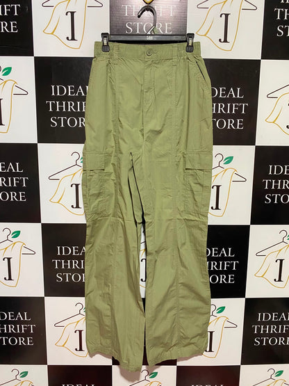 PRIMARK CARES |S| WAIST 26| B49| SAGE GREEN WIDE LEG CARGO PANTS