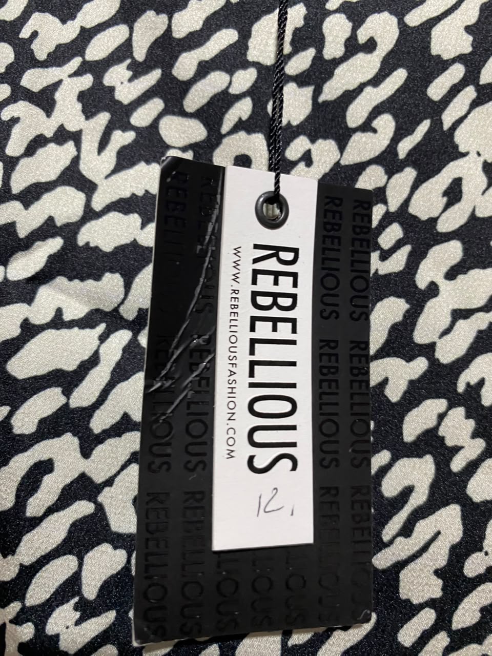 REBELLIOUS |M| WAIST 28| B48| STYLISH LEOPARD PRINT ASYMMETRICAL MIDI SKIRT WITH CASCADE RUFFLE HEM