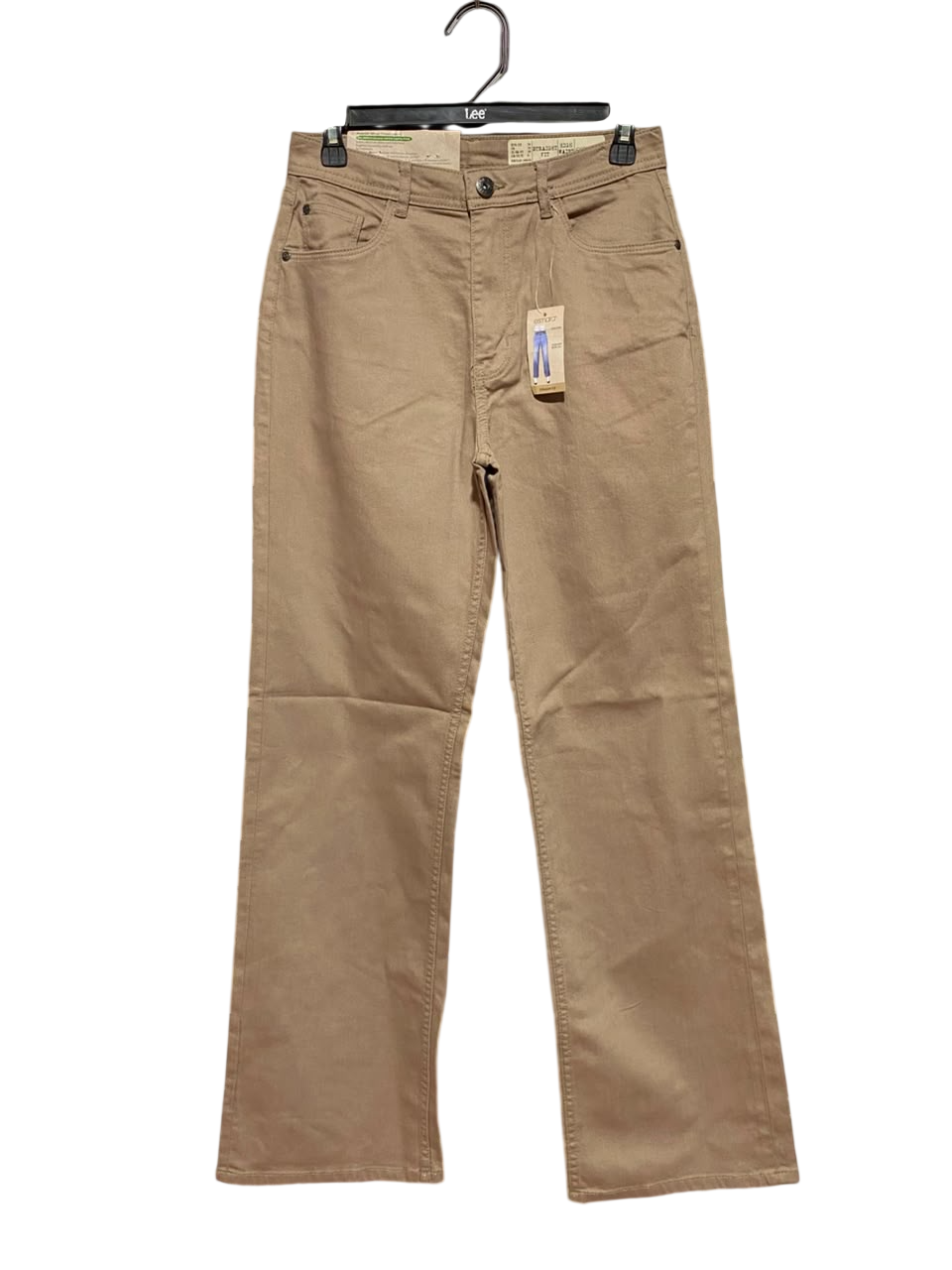 ESMARA |S| WAIST 27| B50| TAN HIGH-RISE STRAIGHT-LEG JEANS
