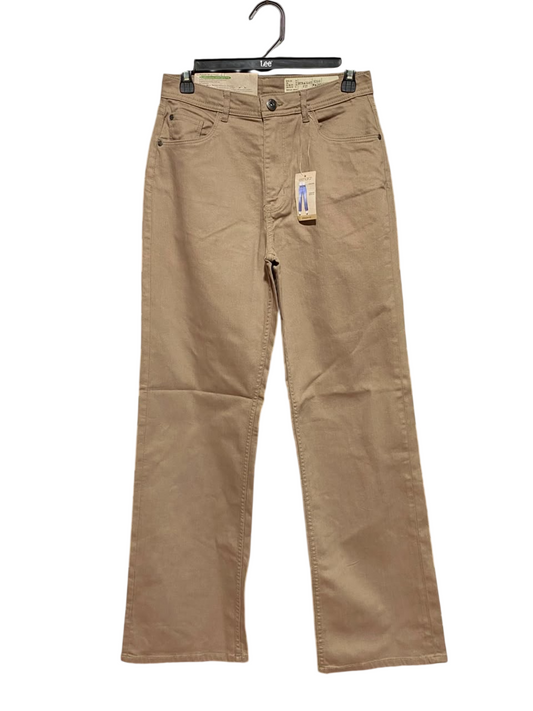 ESMARA |S| WAIST 27| B50| TAN HIGH-RISE STRAIGHT-LEG JEANS