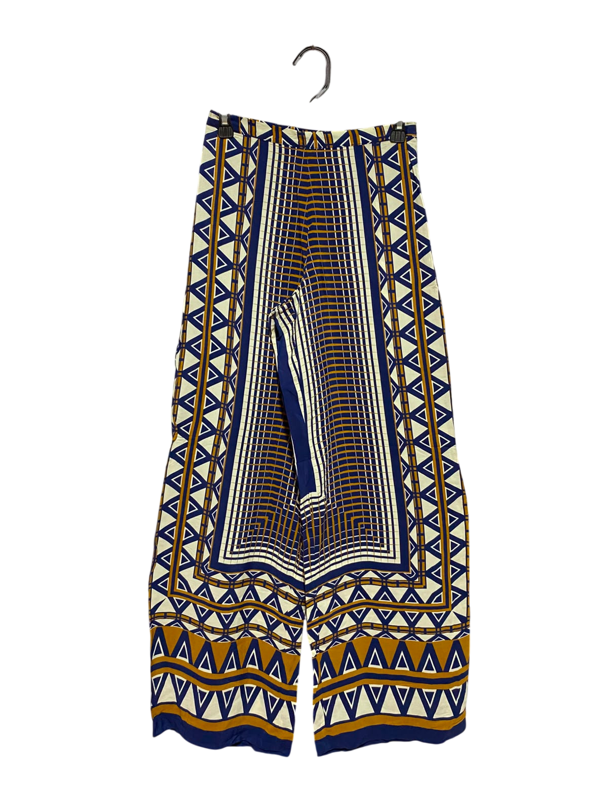 TOP SHOP |S| WAIST 26| B50| GEOMETRIC PRINT WIDE-LEG PALAZZO PANTS