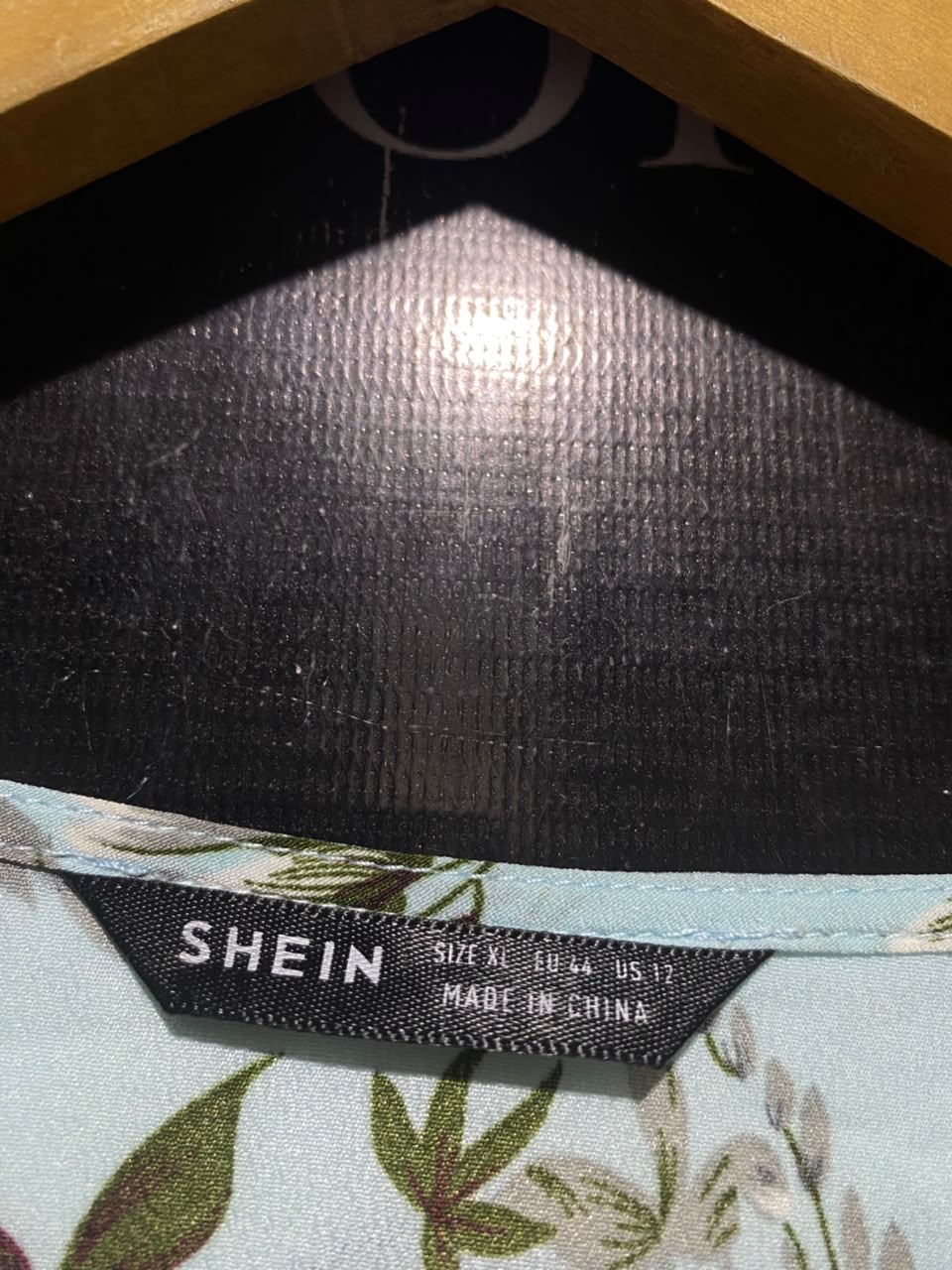 SHEIN |XL| BUST 20| A1| LIGHT BLUE FLORAL WRAP V-NECK MAXI DRESS