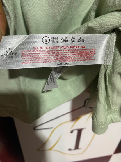 PRIMARK CARES |S| B50| SAGE GREEN DITSY FLORAL TWO-PIECE PAJAMA & LOUNGEWEAR SET
