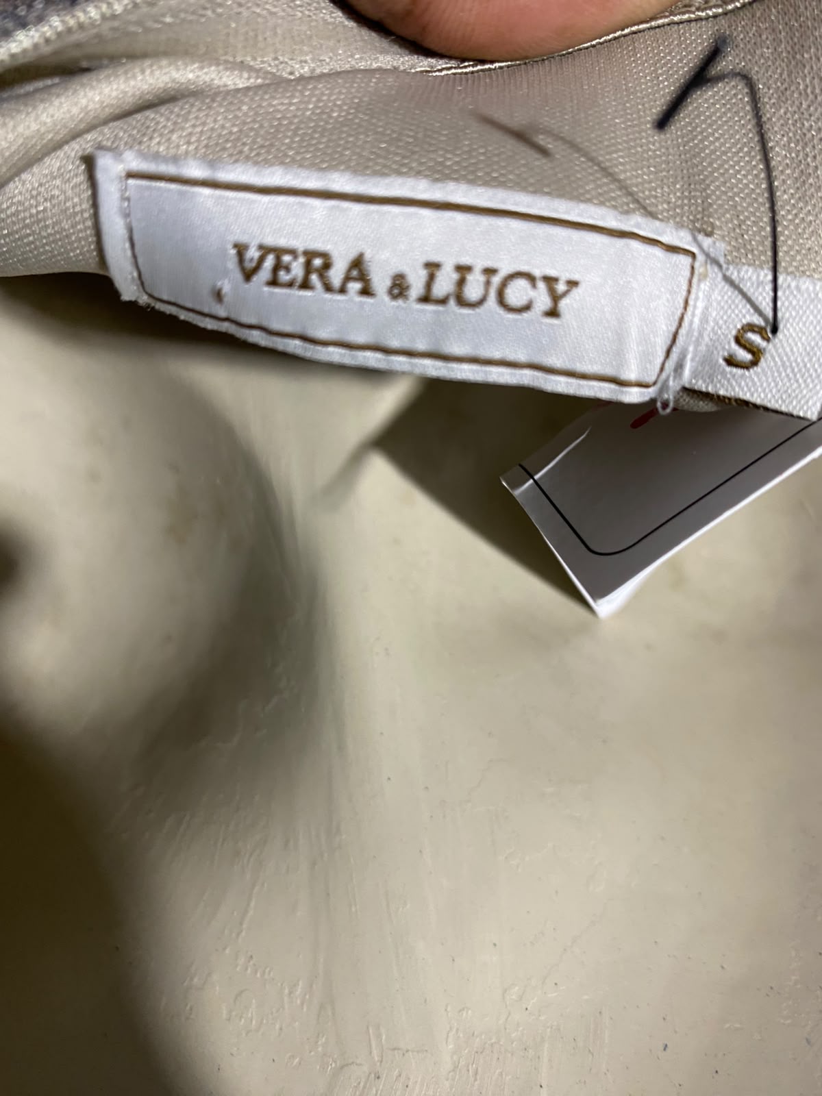 VERA & LUCK |S| BUST 15| B50| STRAPLESS RUCHED TIE-DYE BODYCON MINI DRESS