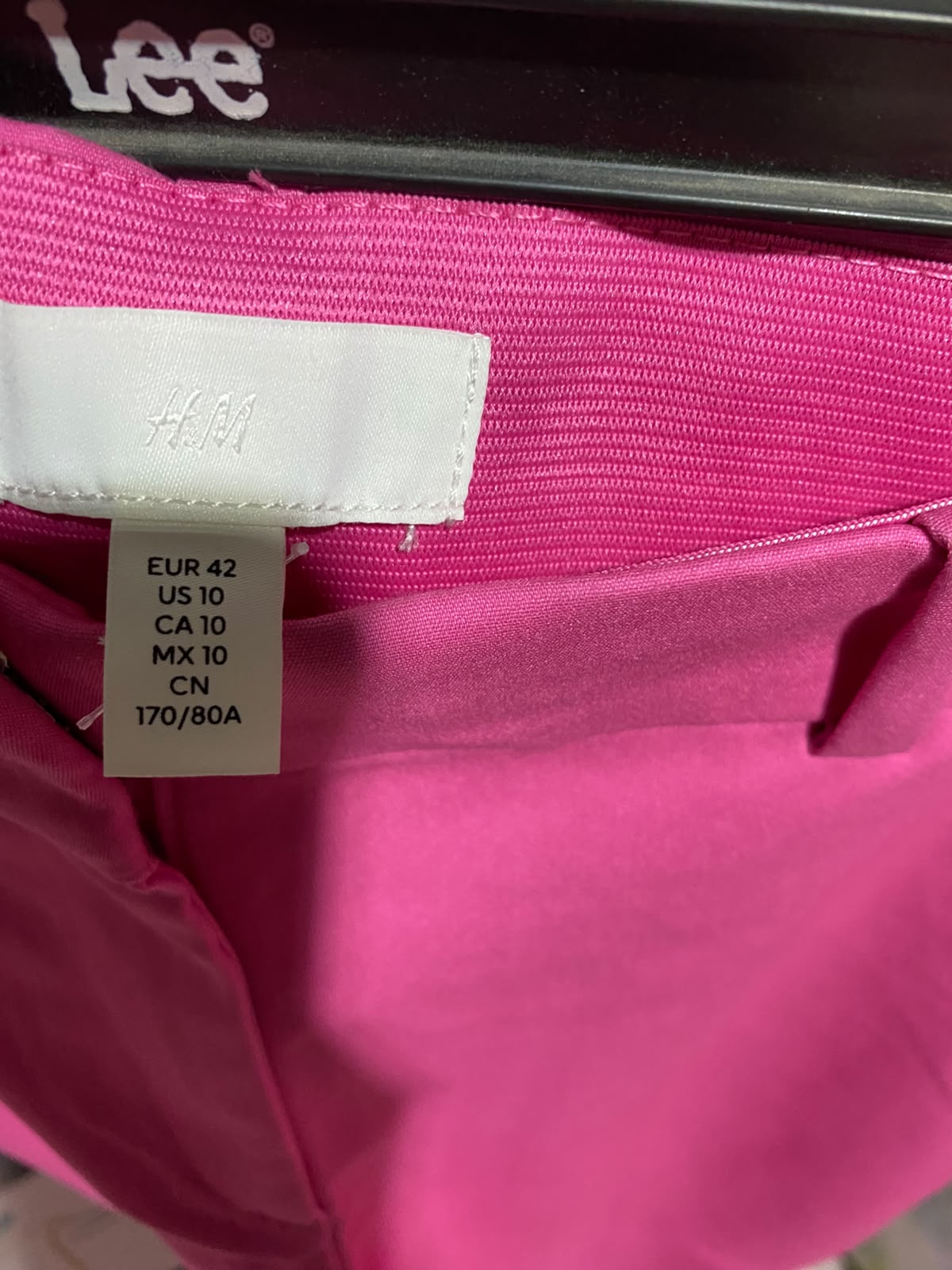 H&M |L| WAIST 30| B50| HOT PINK TAILORED STRAIGHT-LEG TROUSERS
