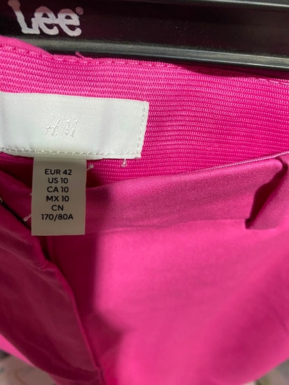 H&M |L| WAIST 30| B50| HOT PINK TAILORED STRAIGHT-LEG TROUSERS