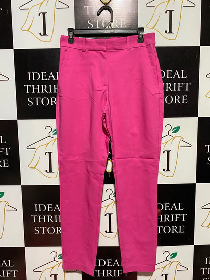 H&M |L| WAIST 30| B50| HOT PINK TAILORED STRAIGHT-LEG TROUSERS