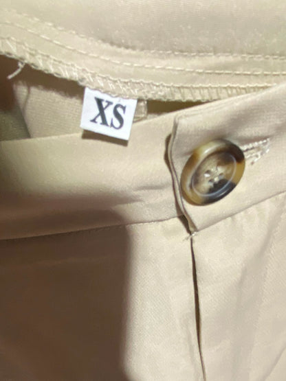 SHEIN |S| WAIST 26| B50| SAND HIGH-WAISTED TAILORED WIDE-LEG TROUSERS