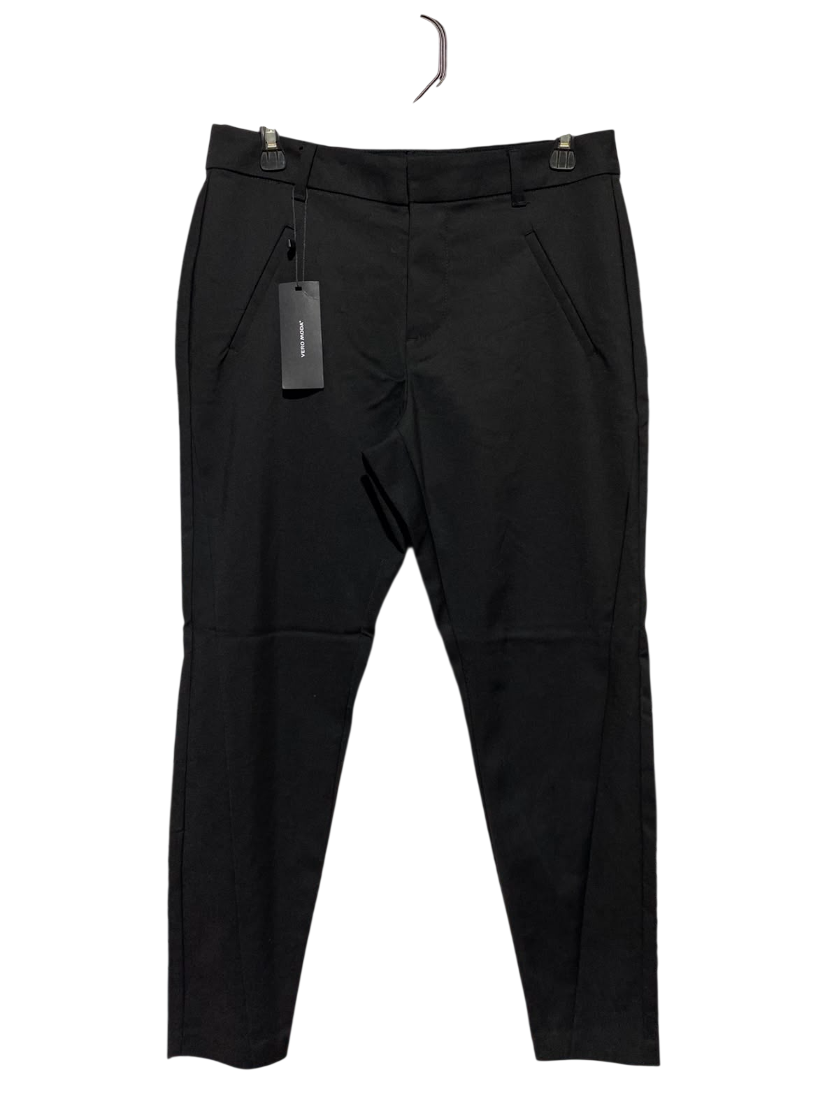 VERO MODA |L| WAIST 30| A1| WOMEN'S BLACK SLIM FIT ANKLE TROUSERS, NEW WITH TAGS