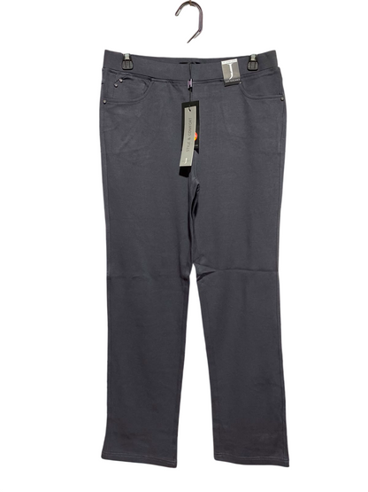 JUST ELEGANCE |M| WAIST 29| A1| CHARCOAL GREY STRAIGHT LEG STRETCH PANTS, NEW WITH TAGS