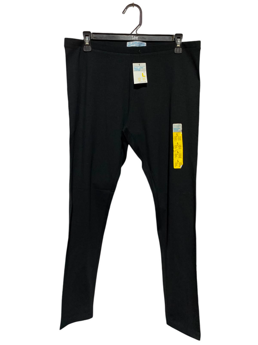 PRIMARK CARES |L| WAIST 32| A1| BLACK ORGANIC COTTON LEGGINGS, NEW WITH TAGS