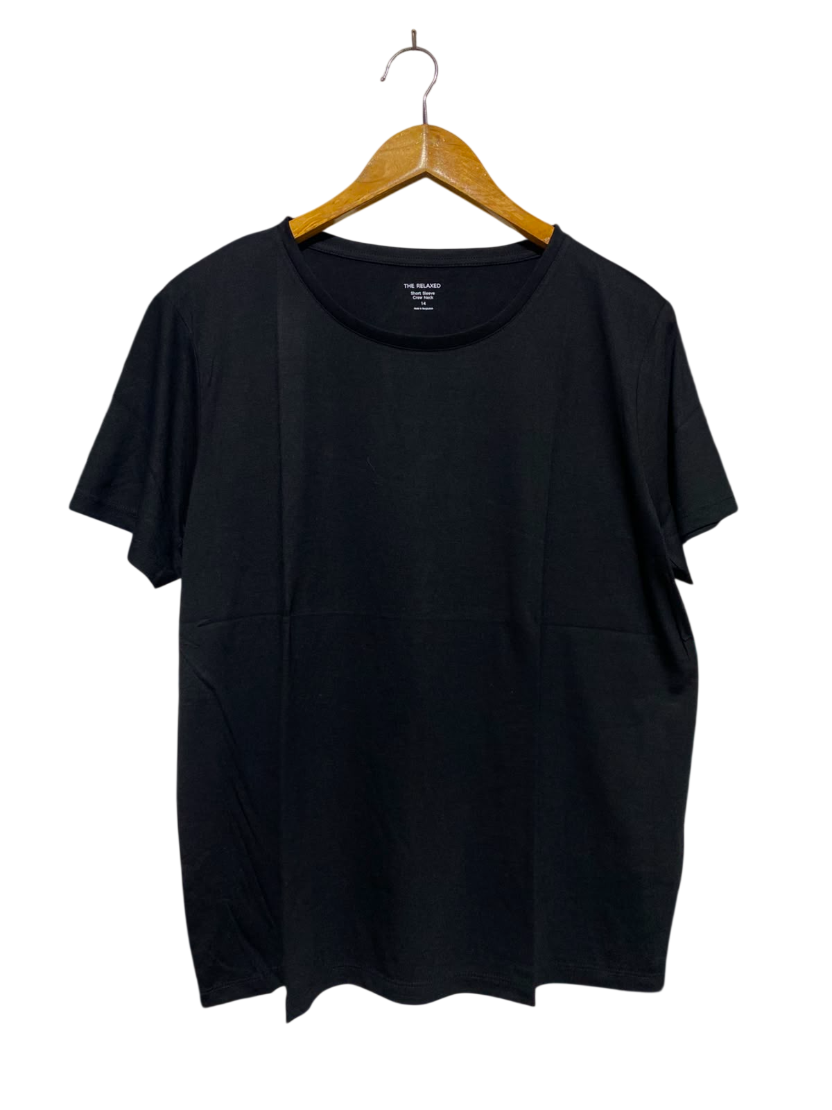 M&S |L| BUTS 14 | A1| BLACK SHORT SLEEVE CREW NECK T-SHIRT