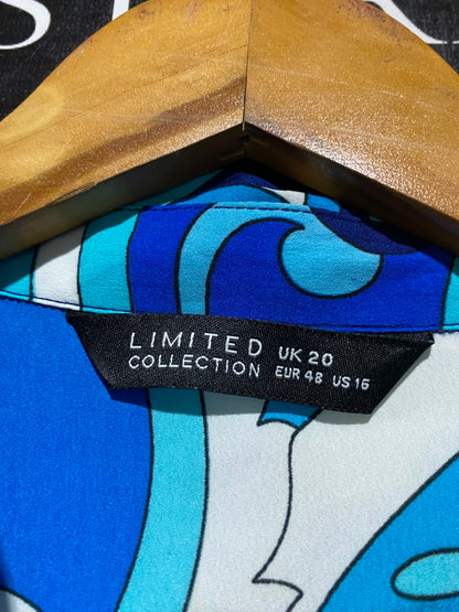 LIMITED COLLECTION |XXL| A2| RETRO BLUE PSYCHEDELIC PAISLEY TWO-PIECE CO-ORD SET