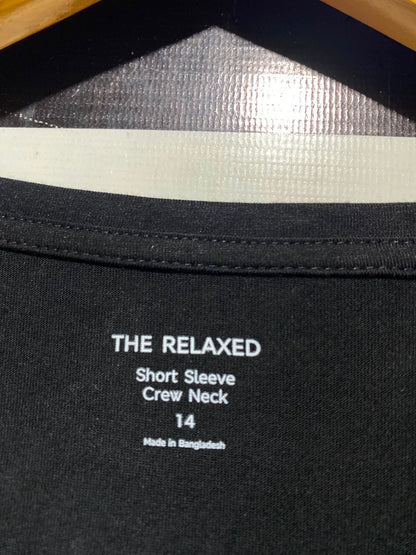 M&S |L| BUTS 14 | A1| BLACK SHORT SLEEVE CREW NECK T-SHIRT