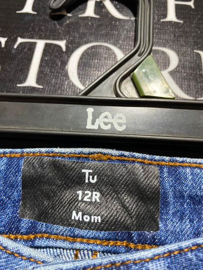 TU WOMAN |L| WAIST 30| A1| HIGH-WAISTED MOM JEANS IN MEDIUM BLUE WASH