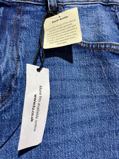 TU WOMAN |L| WAIST 30| A1| HIGH-WAISTED MOM JEANS IN MEDIUM BLUE WASH