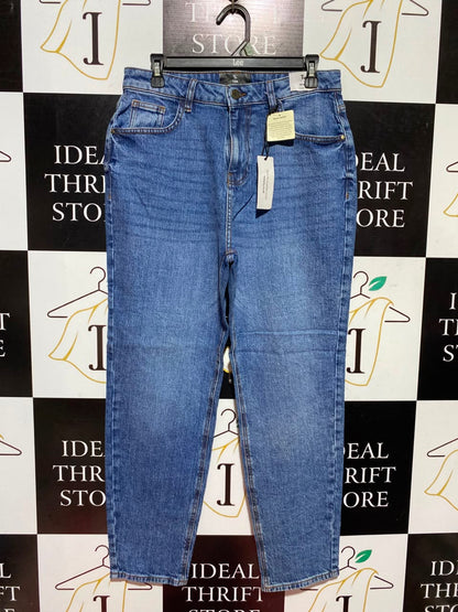 TU WOMAN |L| WAIST 30| A1| HIGH-WAISTED MOM JEANS IN MEDIUM BLUE WASH