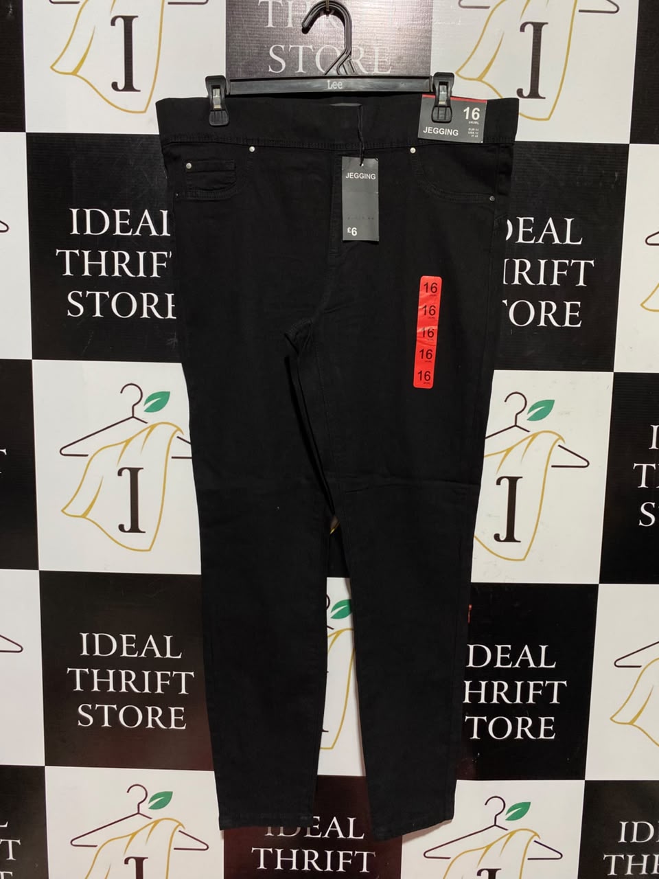 DENIM CO |XXL| WAIST 35| A1| WOMEN'S BLACK SKINNY JEGGINGS, NEW WITH TAGS