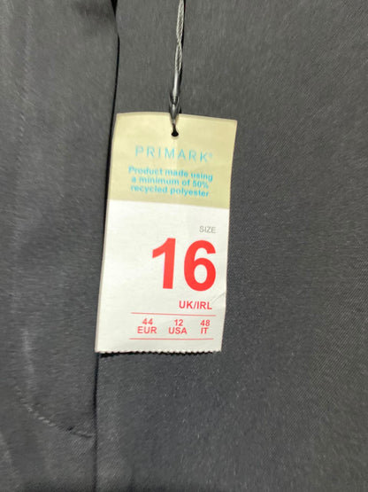 PRIMARK |XXL| WAIST 36| A1| BLACK PLEATED WIDE LEG TROUSERS, NEW WITH TAGS